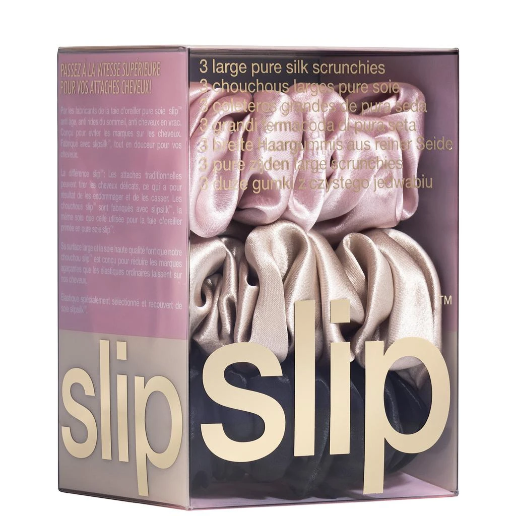 商品Slip|Slip Pure Silk 3-Pack Large Scrunchies,价格¥326,第4张图片详细描述