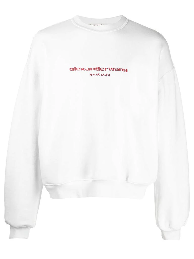 商品Alexander Wang|CREWNECK SWEATSHIRT WITH GRAPHIC,价格¥3510,第1张图片