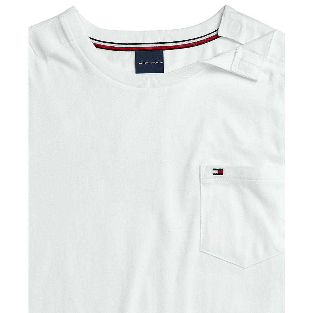 商品Tommy Hilfiger|Men's T-Shirt with Magnetic Shoulder Closure,价格¥131,第5张图片详细描述