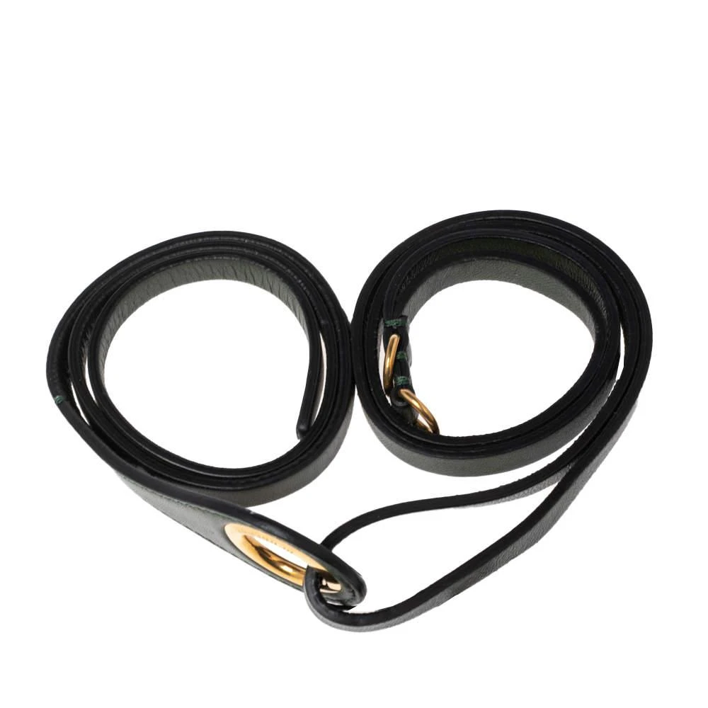 商品Burberry|Burberry Green Leather Grommet Waist Belt M/L,价格¥983,第3张图片详细描述