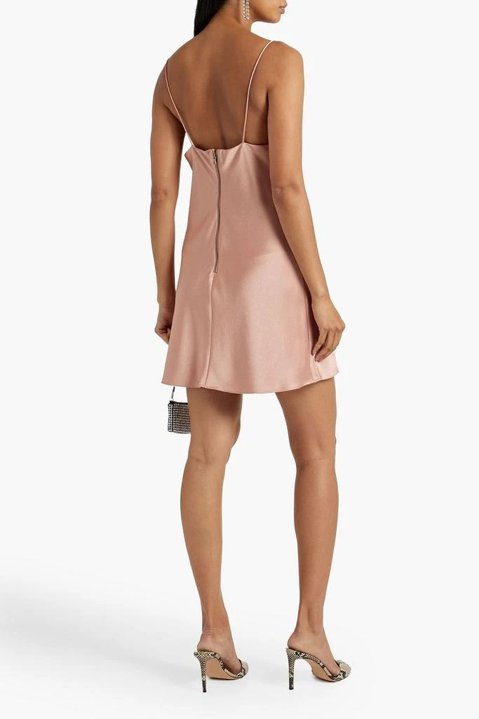 商品Alice + Olivia|Harmony draped satin-crepe mini dress,价格¥1104,第3张图片详细描述