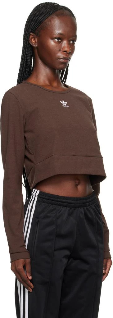 商品Adidas|Brown Essentials Rib Long Sleeve T-Shirt,价格¥232,第2张图片详细描述