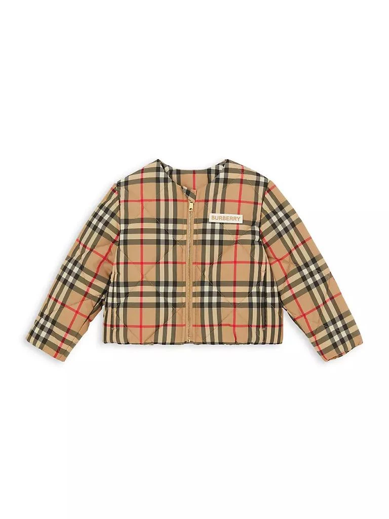 商品Burberry|Baby's & Little Kid's Abigail Check Jacket,价格¥3828,第1张图片