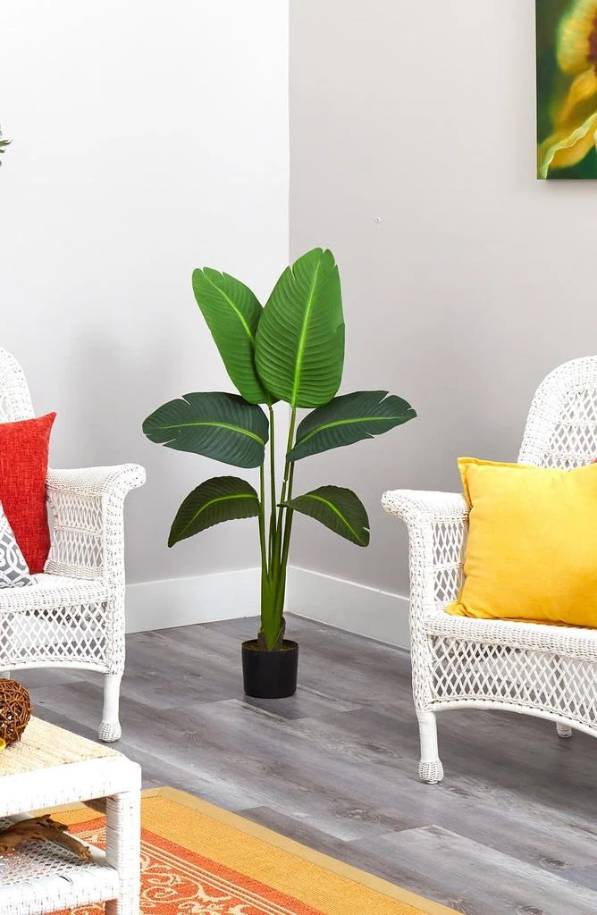 商品NEARLY NATURAL|45" Travelers Palm Artificial Palm Tree,价格¥773,第3张图片详细描述
