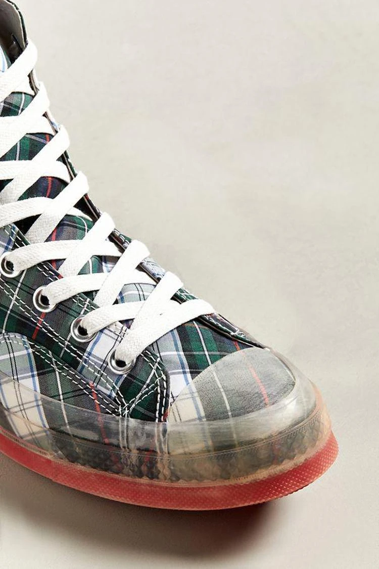 商品Converse|Converse Chuck 70 Plaid Clear Sole High Top 休闲鞋,价格¥674,第5张图片详细描述