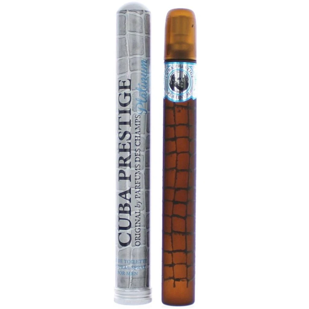 商品cuba|Cuba Men's EDT Perfume Spray - Prestige Platinum Woody Aromatic Fragrance, 1.17 oz,价格¥106,第1张图片