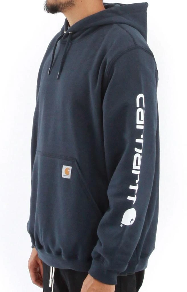 商品Carhartt|(K288) MW Signature Sleeve Logo Pullover Hoodie - New Navy,价格¥405,第3张图片详细描述