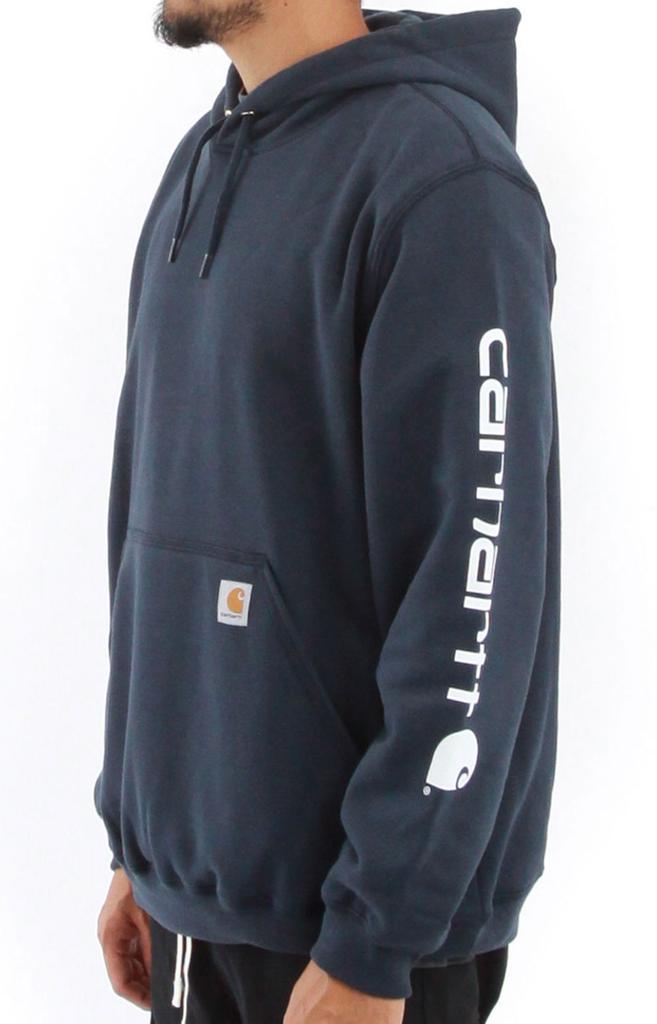 商品Carhartt|(K288) MW Signature Sleeve Logo Pullover Hoodie - New Navy,价格¥407,第5张图片详细描述