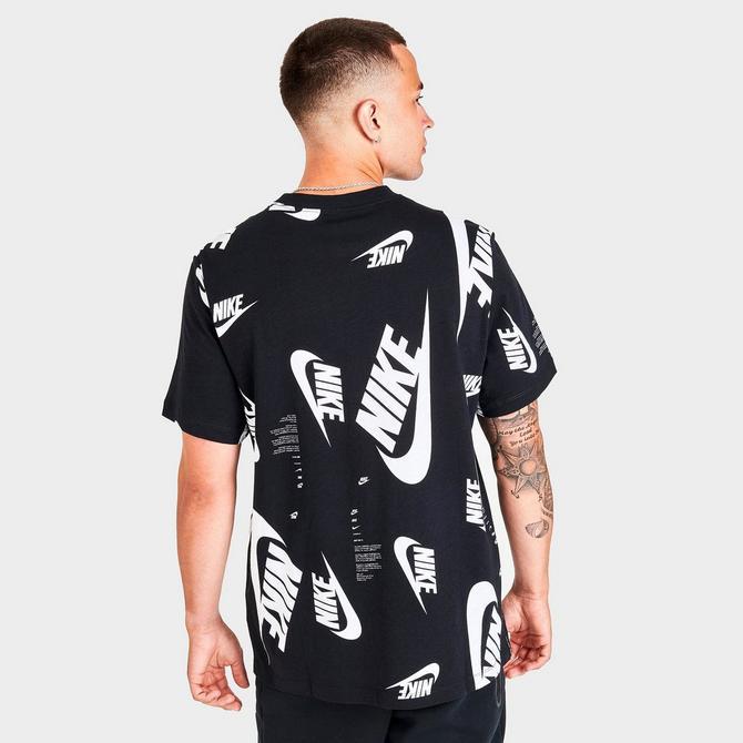 Men's Nike Sportswear All-Over Futura Print Short-Sleeve T-Shirt商品第4张图片规格展示