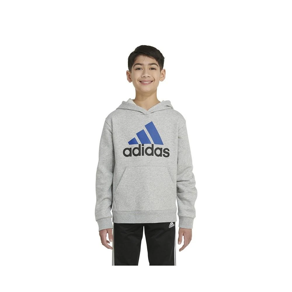 商品Adidas|Little Boys Long Sleeve Essential Heather Fleece Hoodie,价格¥157,第1张图片