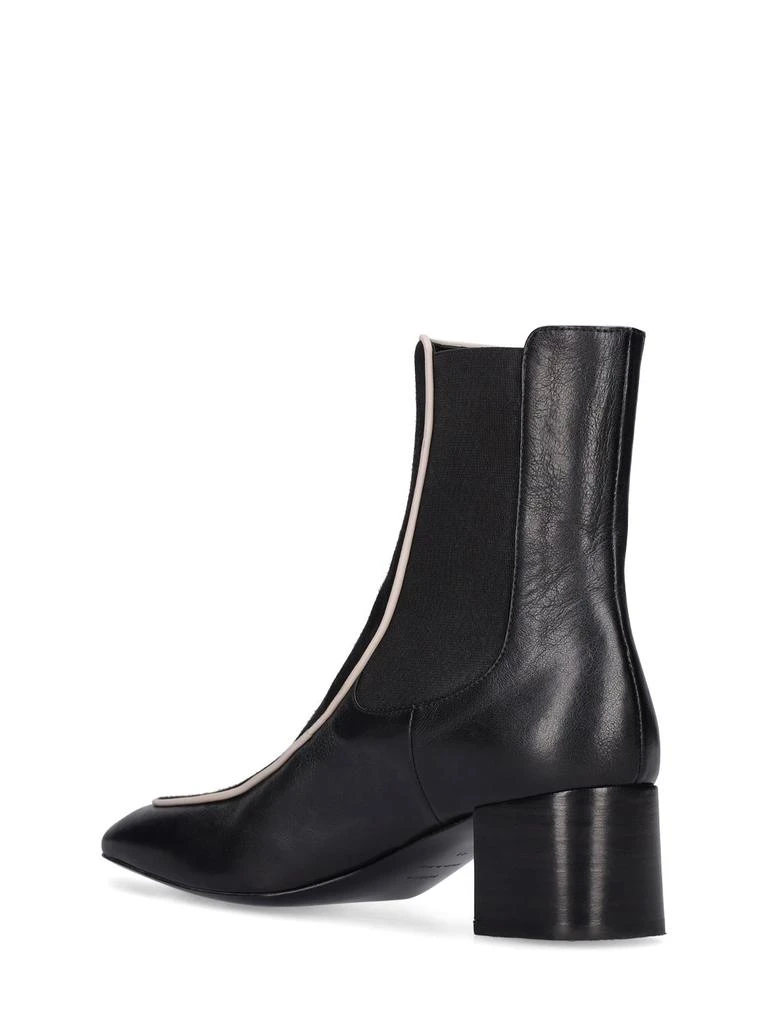 商品Totême|50mm The Block Heel Leather Ankle Boots,价格¥4600,第3张图片详细描述