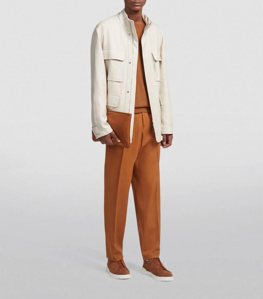 商品Zegna|Linen-Wool Padded Field Jacket,价格¥29619,第2张图片详细描述