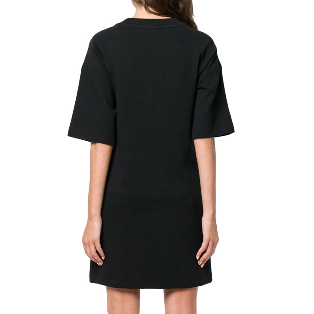 Moschino 莫斯奇诺 女士黑色棉质T恤式连衣裙 EV0444-5526-1555商品第4张图片规格展示