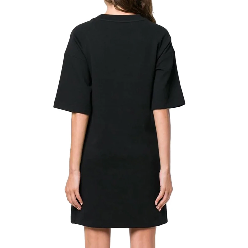 Moschino 莫斯奇诺 女士黑色棉质T恤式连衣裙 EV0444-5526-1555 商品