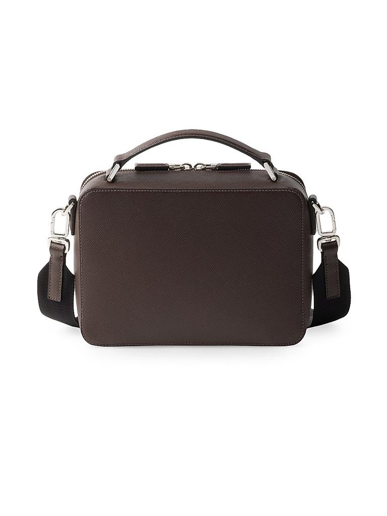 【PRADA】Mediumレザーバッグ Prada Medium Re-Nylon & Leather Shoulder Bag with Padlock