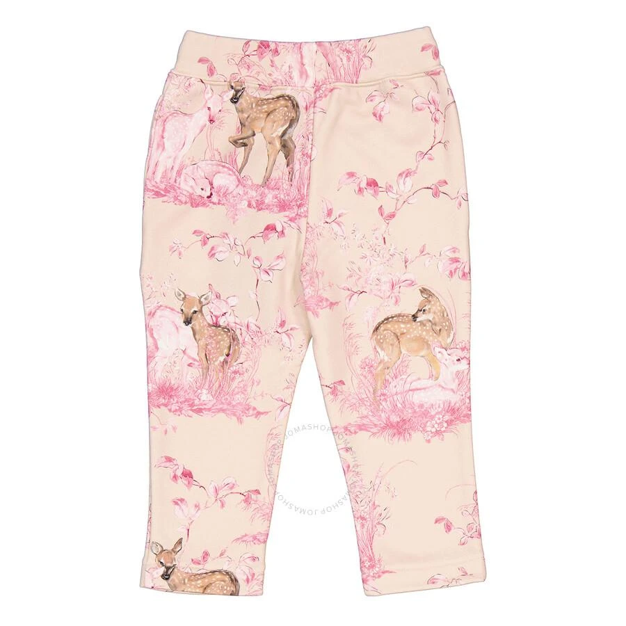 商品Burberry|Girls Light Rose Beige Deer-Print Cotton Joggers,价格¥357,第2张图片详细描述