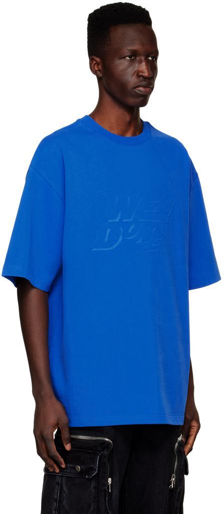 商品We11done|Blue Cotton T-Shirt,价格¥937,第4张图片详细描述