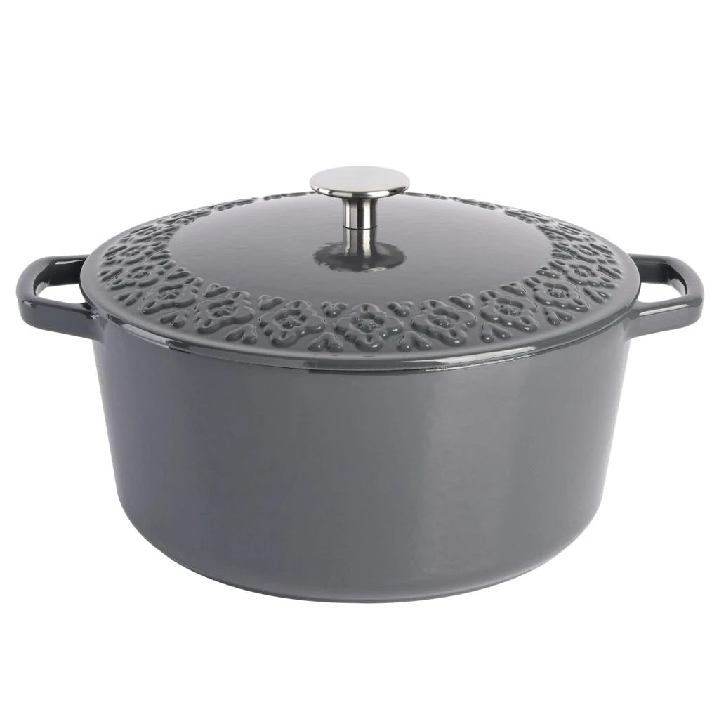 Savory Saffron 6 Quart Enameled Cast Iron Dutch Oven with Lid 商品