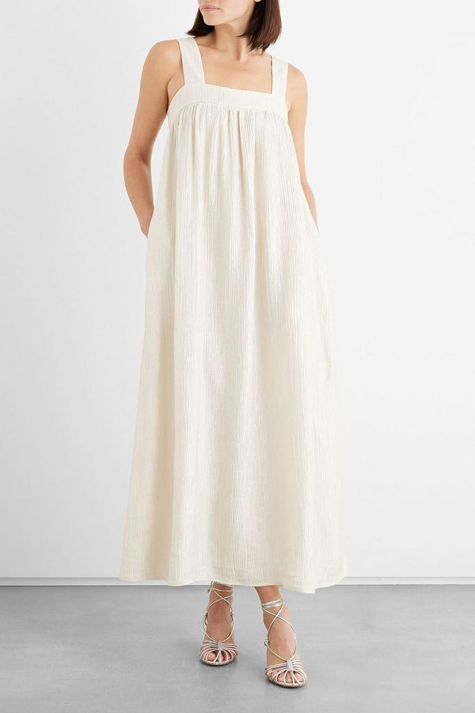 商品IRIS & INK|Celeste crinkled-satin midi dress,价格¥3557,第2张图片详细描述