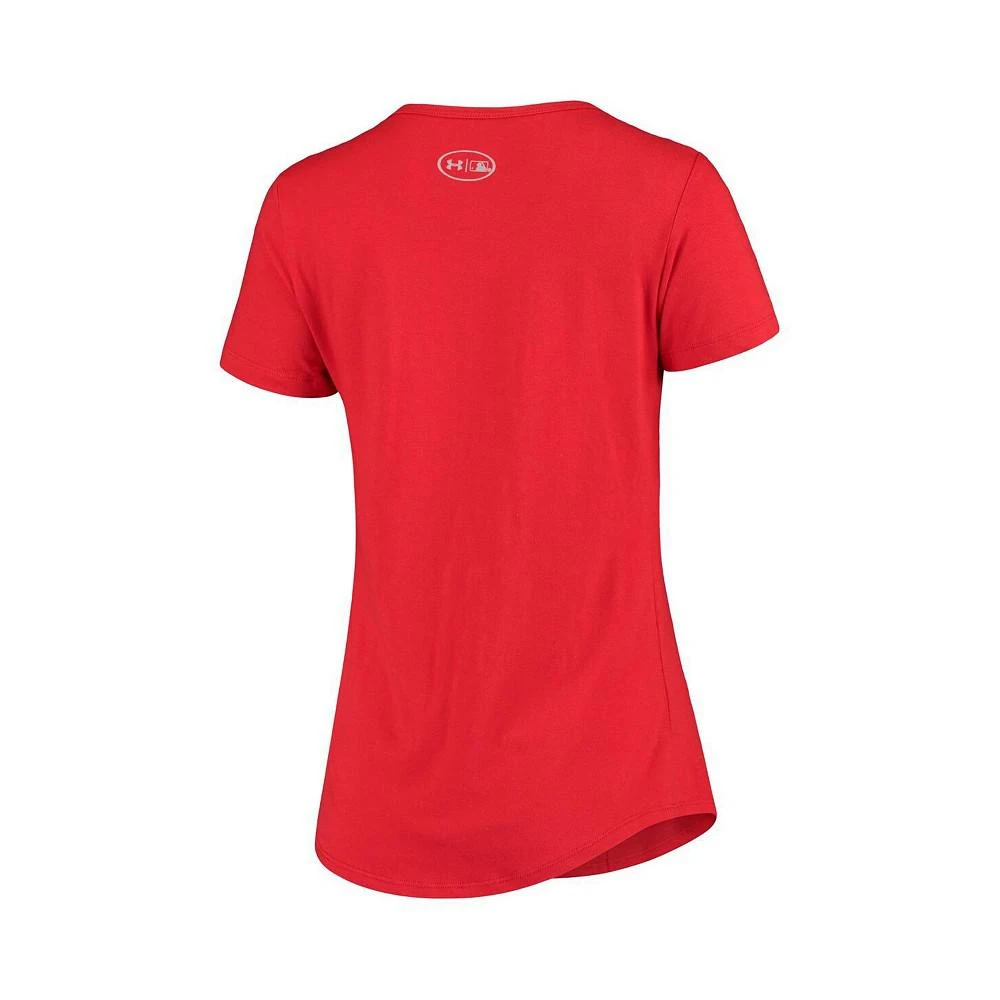 商品Under Armour|Women's Red 2019 MLB All-Star Game Tri-Blend Performance Scoop Neck T-shirt,价格¥265,第4张图片详细描述