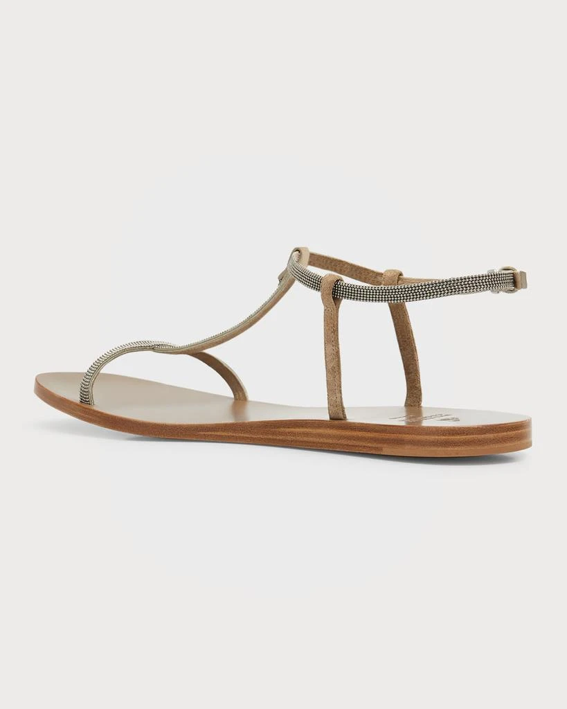商品Brunello Cucinelli|Monili-Trim Thong Slingback Sandals,价格¥3384,第4张图片详细描述