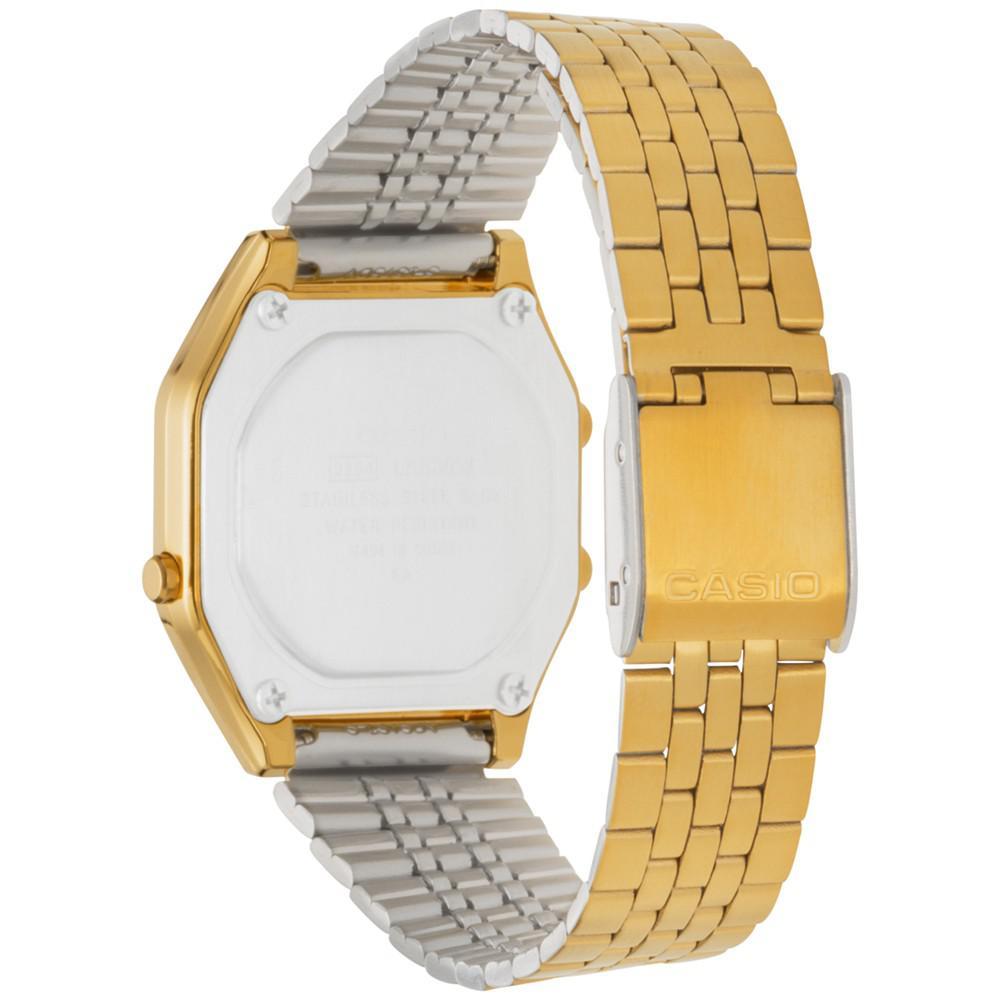 商品Casio|女表 女士手表 时尚腕表 运动手表 数字老式金色调不锈钢手链手表 39x39mm LA680WGA-9MV,价格¥521,第5张图片详细描述