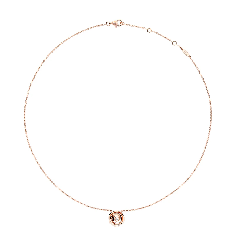 DIOR/迪奥 22春夏新款ROSE COUTURE系列 大号18k金玫瑰金镶嵌钻石项链JRCO95004_0000 商品