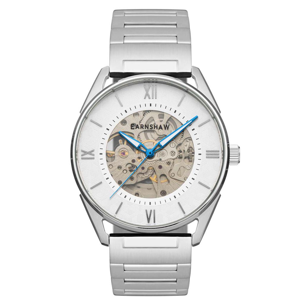 Thomas Earnshaw Men's ES-8223-11 Spencer Skeleton 42mm Grey Dial Steel Watch商品第1张图片规格展示