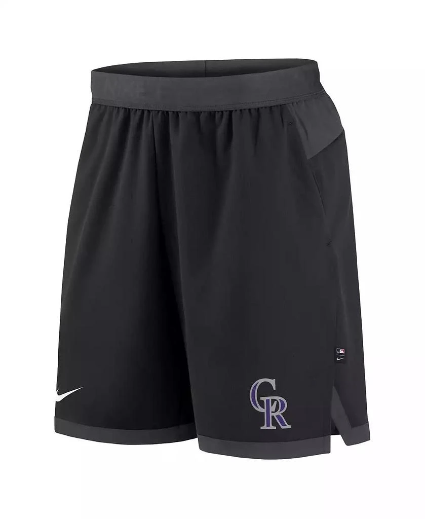 商品NIKE|Men's Black Colorado Rockies Authentic Collection Flex Vent Performance Shorts,价格¥342,第3张图片详细描述