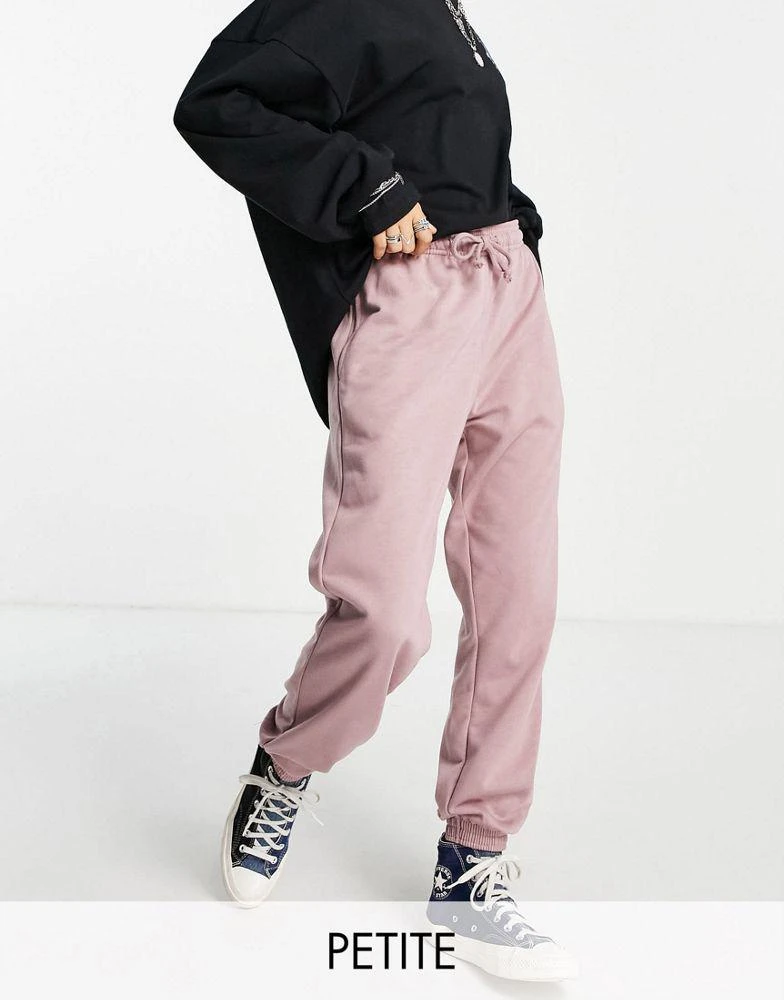 商品Topshop|Topshop Petite oversized 90s joggers in mink,价格¥112,第1张图片