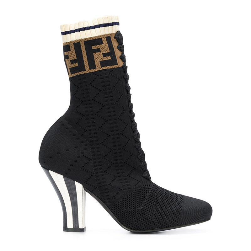 商品Fendi|Fendi 芬迪 黑色女士袜子靴 8T6763-A3GZ-F13RH,价格¥3287,第1张图片