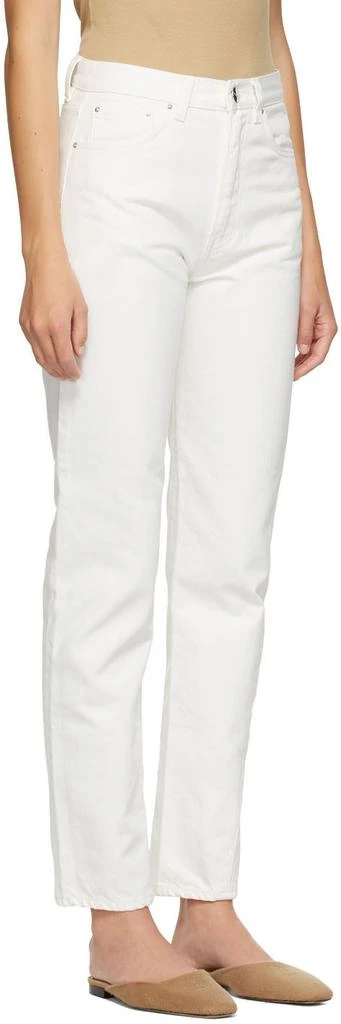 商品Totême|SSENSE Exclusive White Twisted Seam Jeans,价格¥1319,第2张图片详细描述