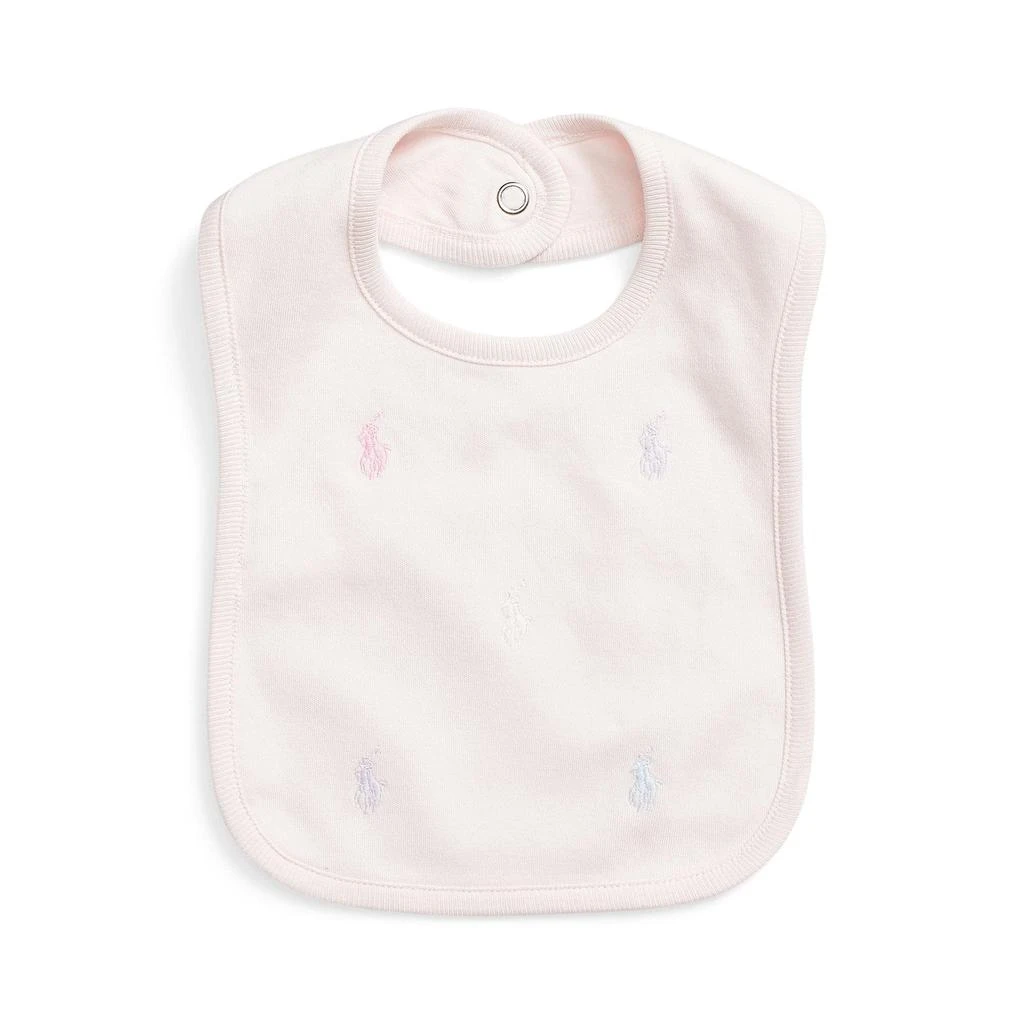 商品Ralph Lauren|Polo Pony Cotton Interlock Bib (Infant),价格¥146,第1张图片