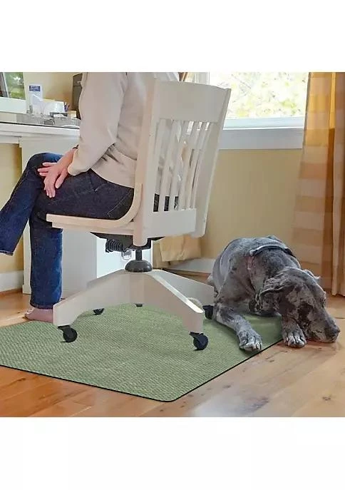 商品Bungalow Flooring|Flooring 9To5 Desk Chair Mat   Barbury Weave 3X4,价格¥750,第5张图片详细描述