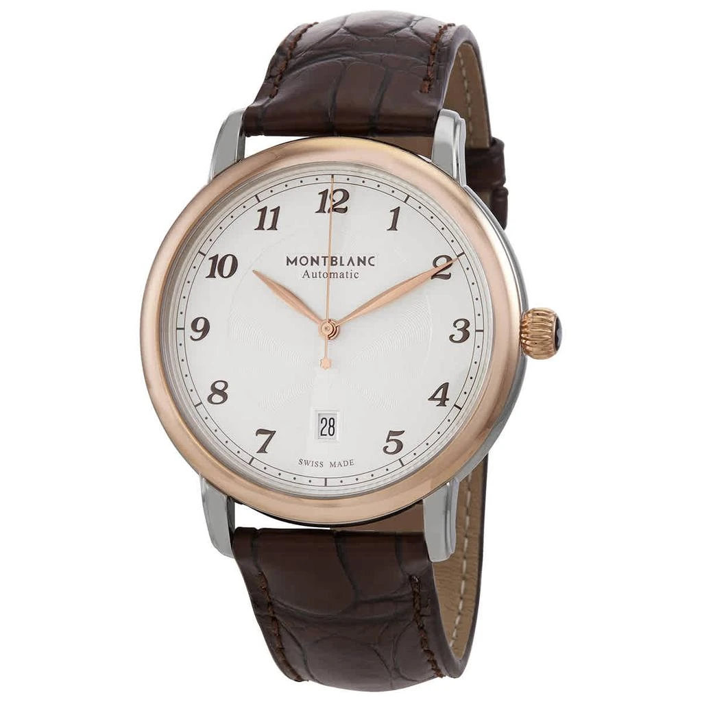 商品MontBlanc|Montblanc Star Legacy Automatic White Enamel Dial Mens Watch 117576,价格¥17387,第1张图片