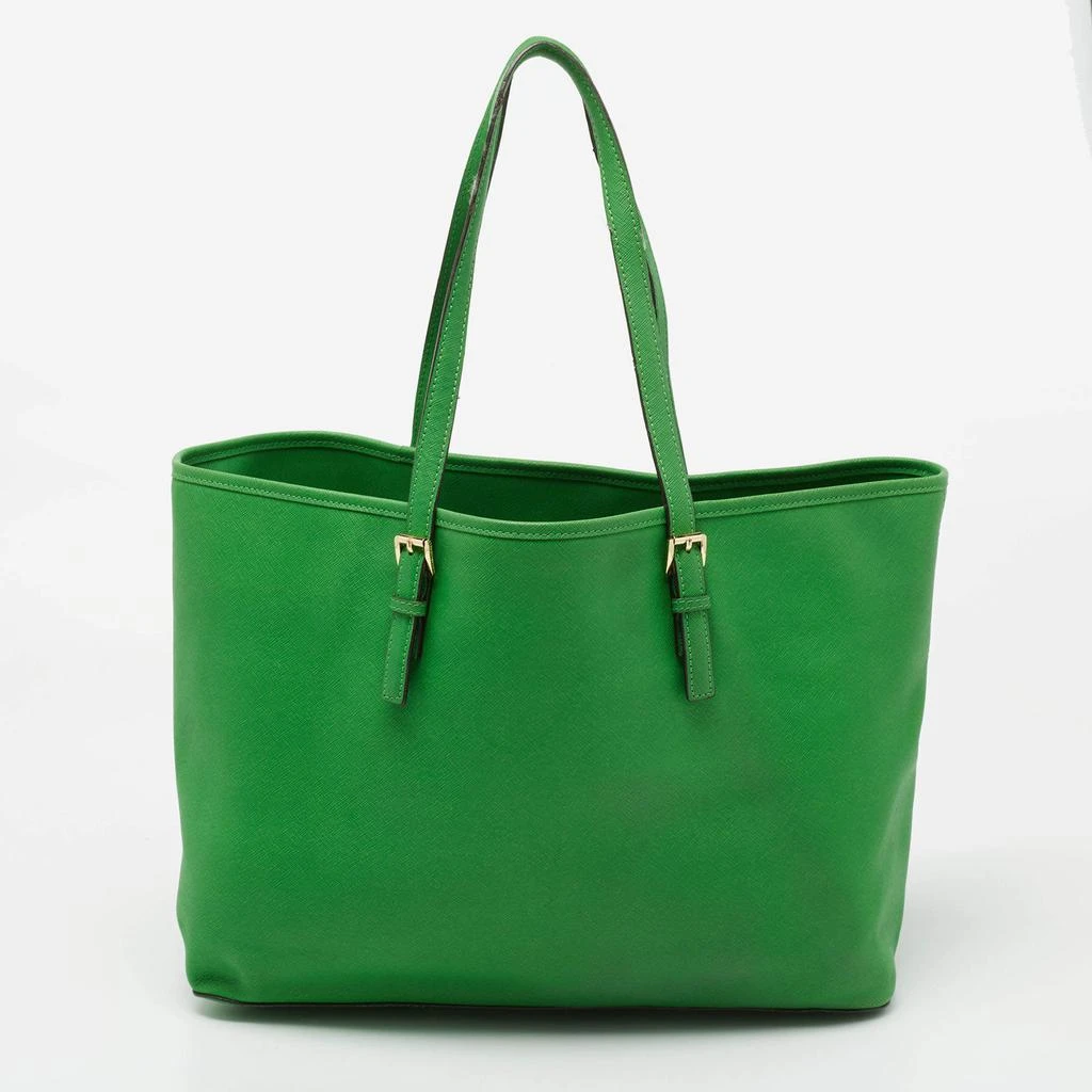 商品[二手商品] Michael Kors|Michael Kors Green Saffiano Leather Large Jet Set Travel Tote,价格¥1046,第4张图片详细描述