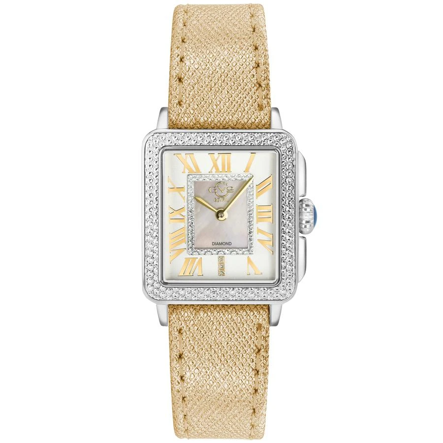 商品Gevril|Padova Quartz Diamond White Dial Ladies Watch 12304,价格¥3473,第1张图片