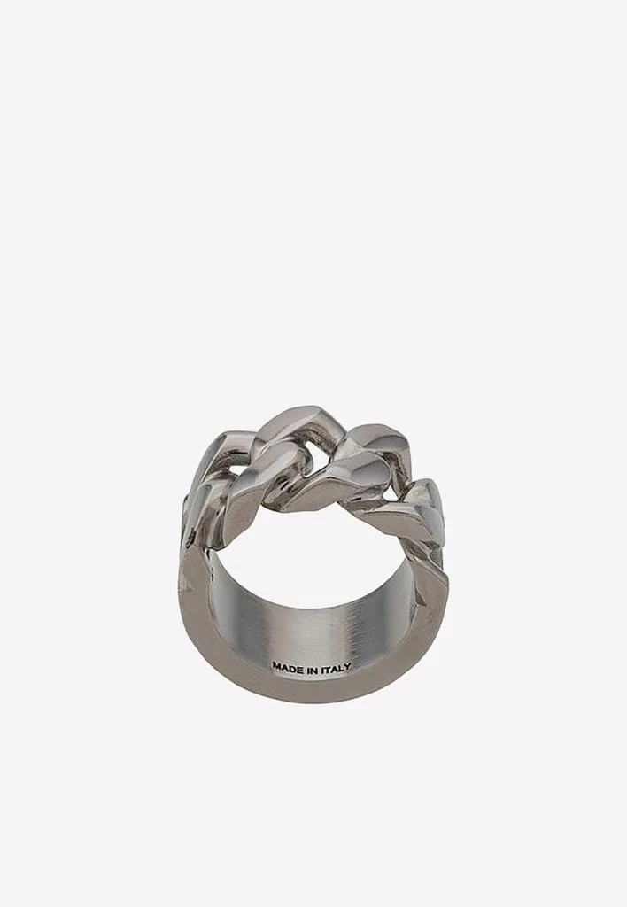 商品Alexander McQueen|Identity Chain Ring in Antique Silver,价格¥2068,第1张图片