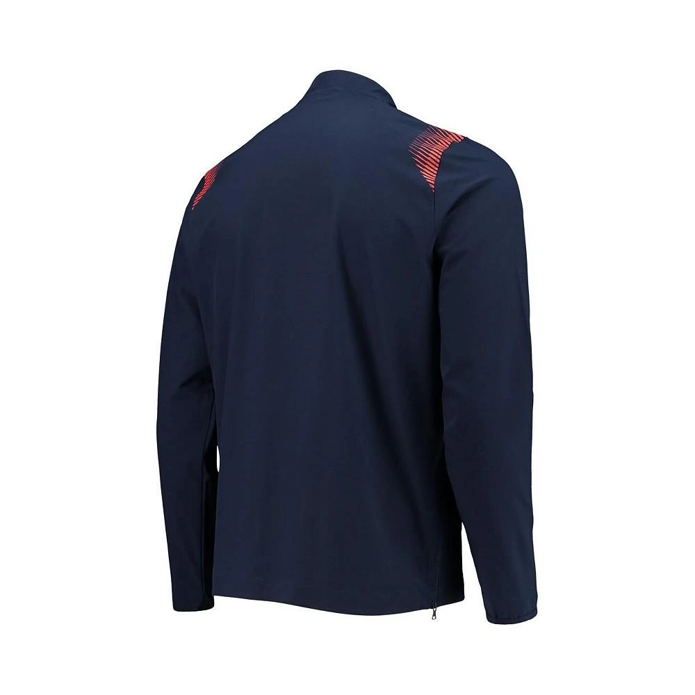 商品Under Armour|Men's Navy Auburn Tigers 2021 Sideline Motivate Quarter-Zip Jacket,价格¥742,第3张图片详细描述