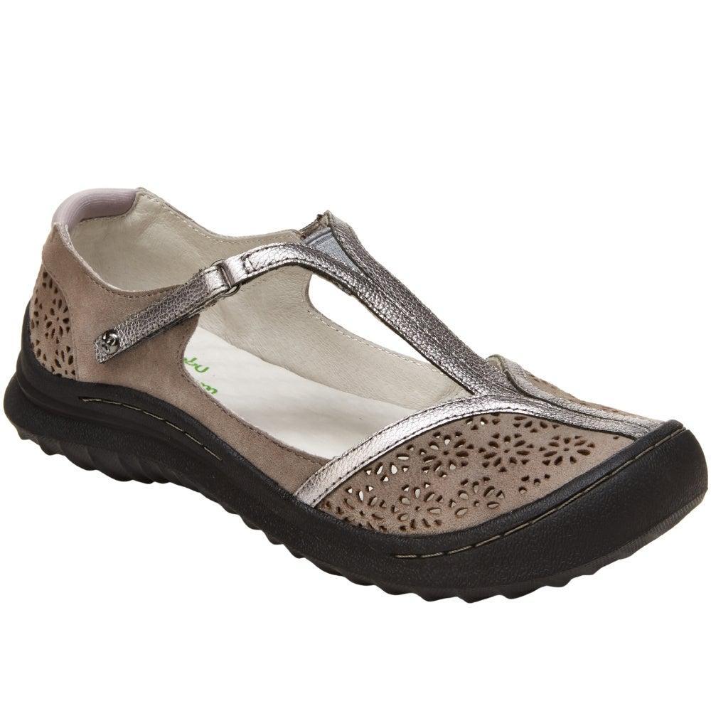 商品Jambu|Creek Perforated T-Strap Sandals,价格¥599,第2张图片详细描述