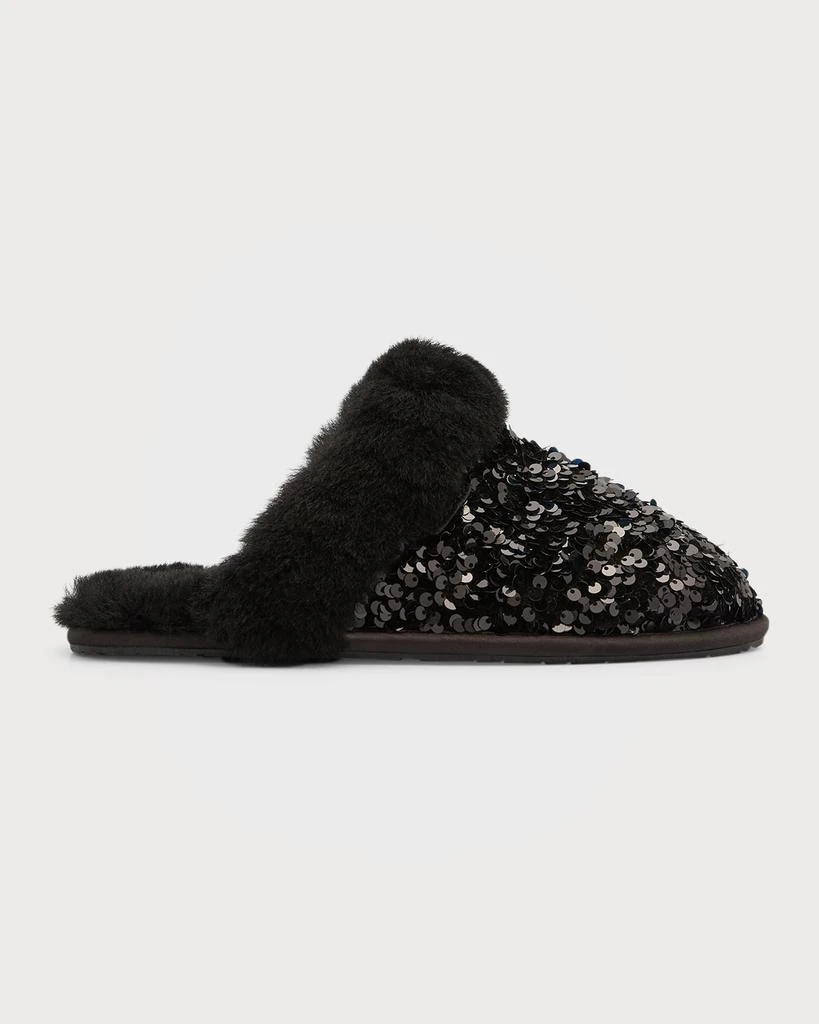 商品UGG|Scuffette Sequin Shearling Flat Slippers,价格¥294,第1张图片