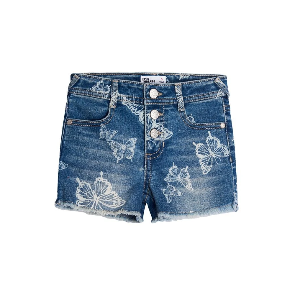 商品Epic Threads|Little Girls All Over Print Denim Shorts,价格¥102,第1张图片