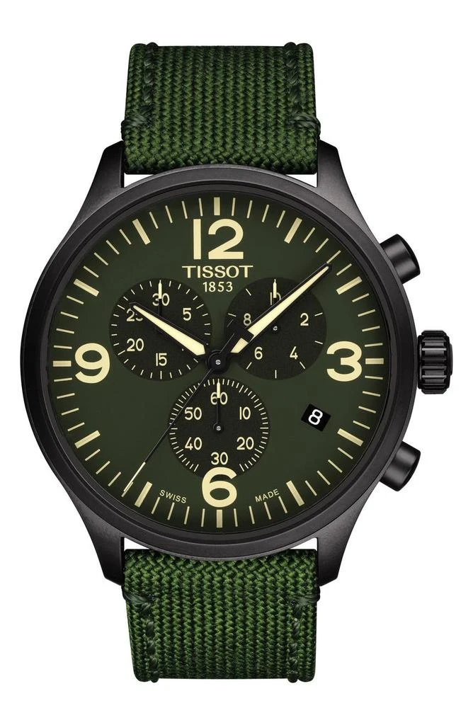 商品Tissot|T-Sport XL Chonograph Nylon Strap Watch, 45mm,价格¥1763,第1张图片