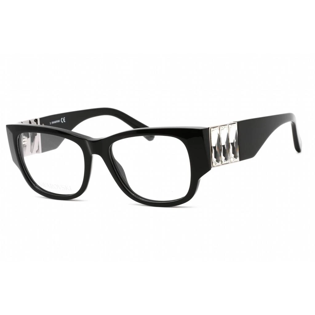 商品Swarovski|Swarovski Men's Eyeglasses - Rectangular Shape Shiny Black Plastic Frame | SK5473 001,价格¥303,第1张图片