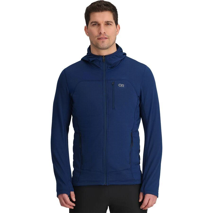 商品Outdoor Research|Vigor Grid Fleece Full-Zip Hooded Jacket - Men's,价格¥992,第1张图片