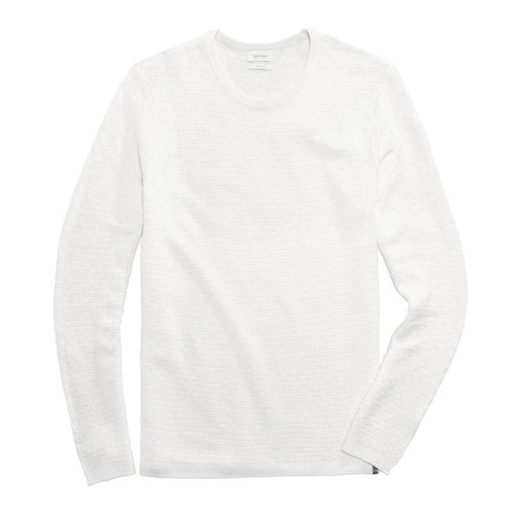 商品Calvin Klein|Men's Basketweave Merino Sweater,价格¥201,第2张图片详细描述