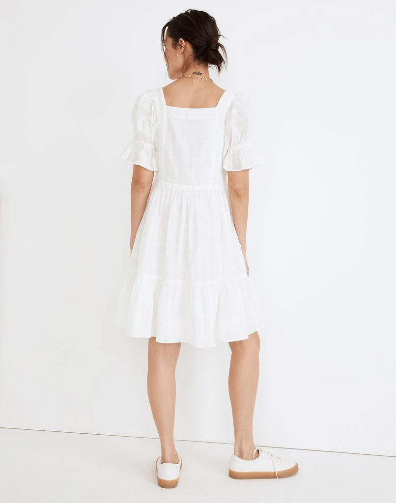 商品Madewell|Puff-Sleeve Drawstring Mini Dress,价格¥236,第3张图片详细描述
