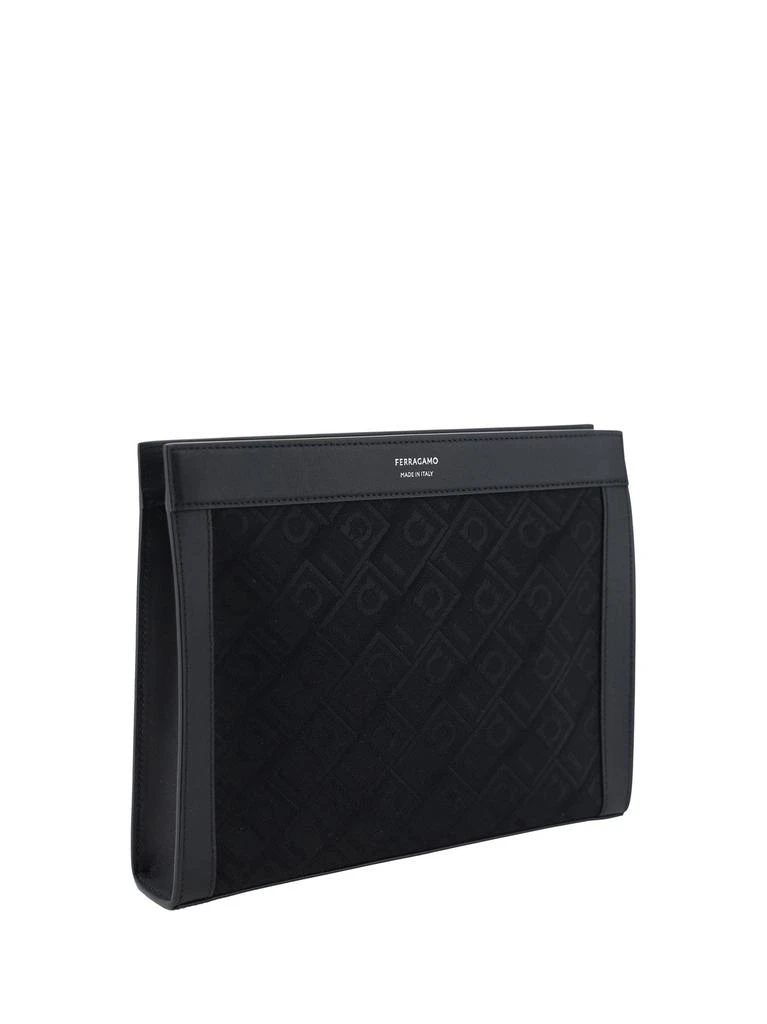 商品Salvatore Ferragamo|Ferragamo Jacquard Logo Printed Pouch,价格¥4205,第2张图片详细描述