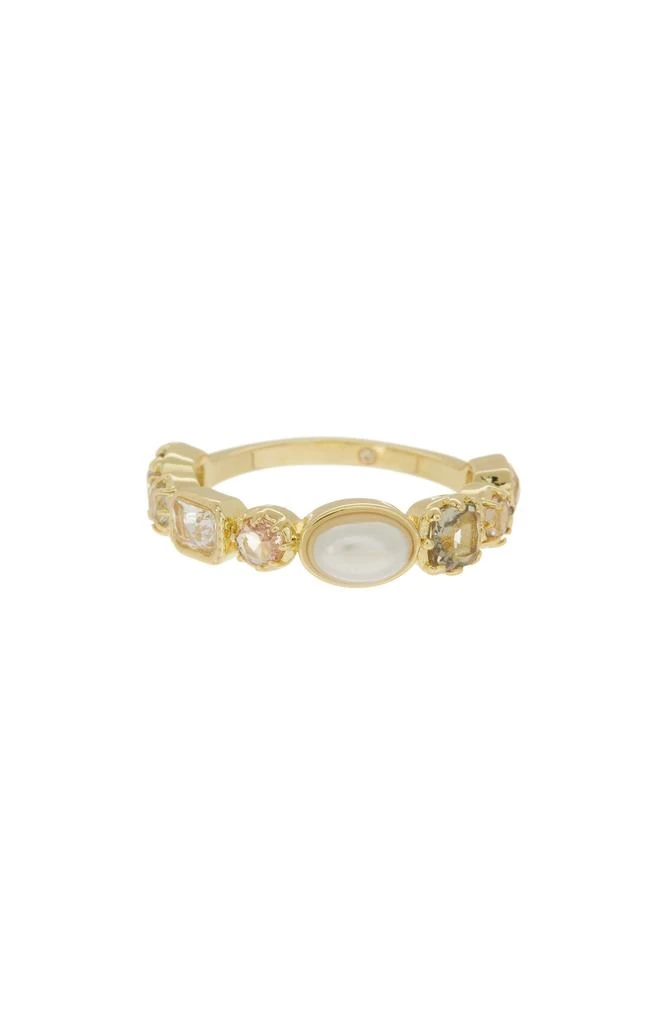 商品Covet|Multi Stone & Imitation Pearl Ring,价格¥57,第1张图片