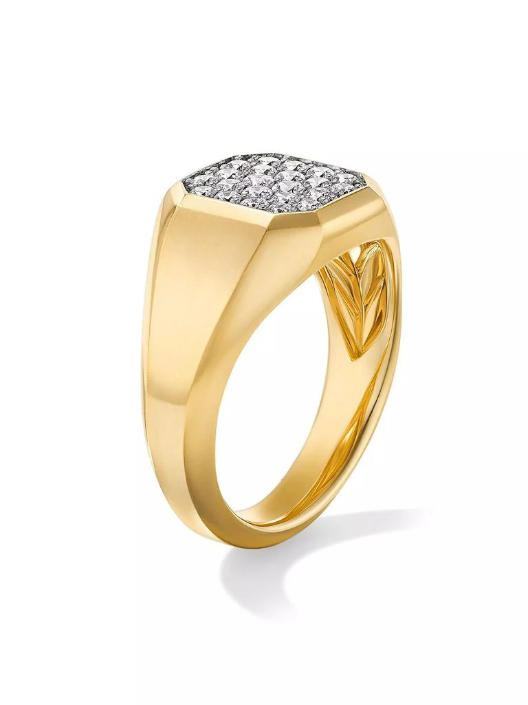 商品David Yurman|Streamline Signet Ring in 18K Yellow Gold,价格¥41861,第2张图片详细描述